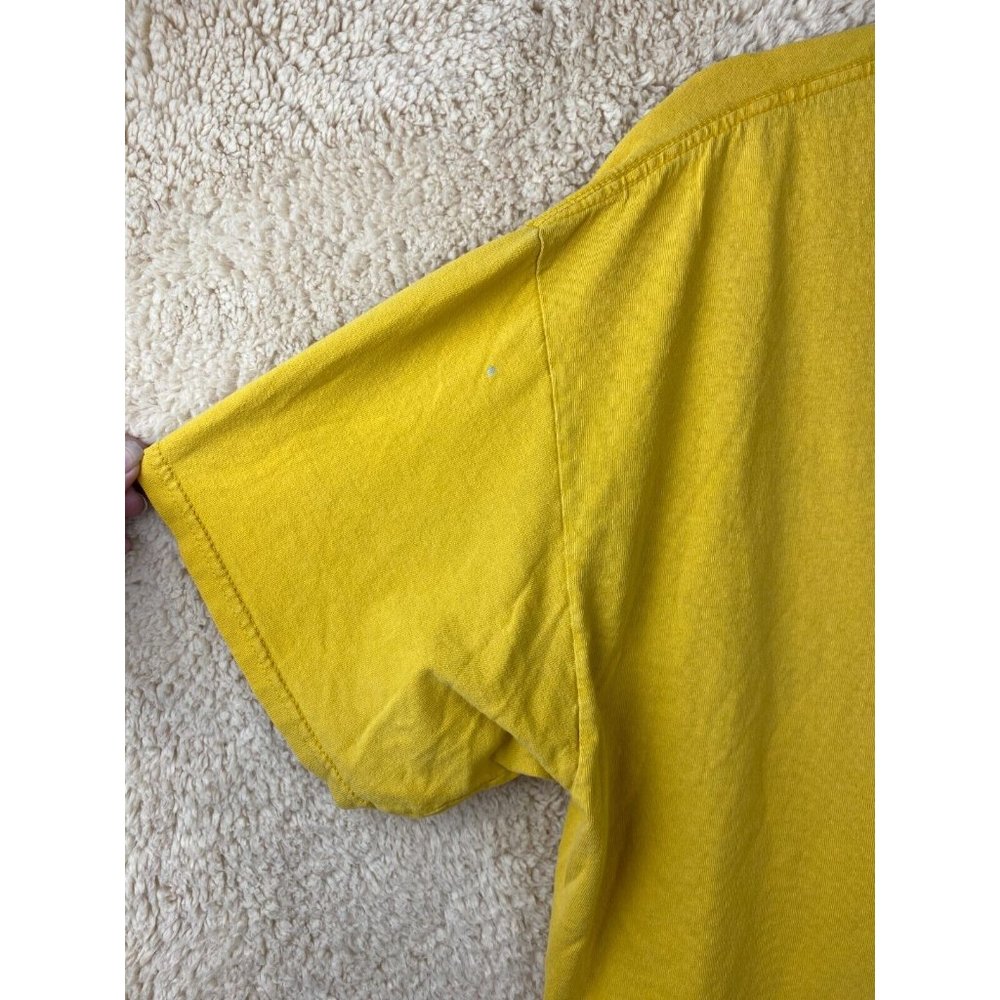Moose Crossing The Maine Way Men's Sz XL Yellow Short Sleeve T-Shirt - Picture 2 of 12